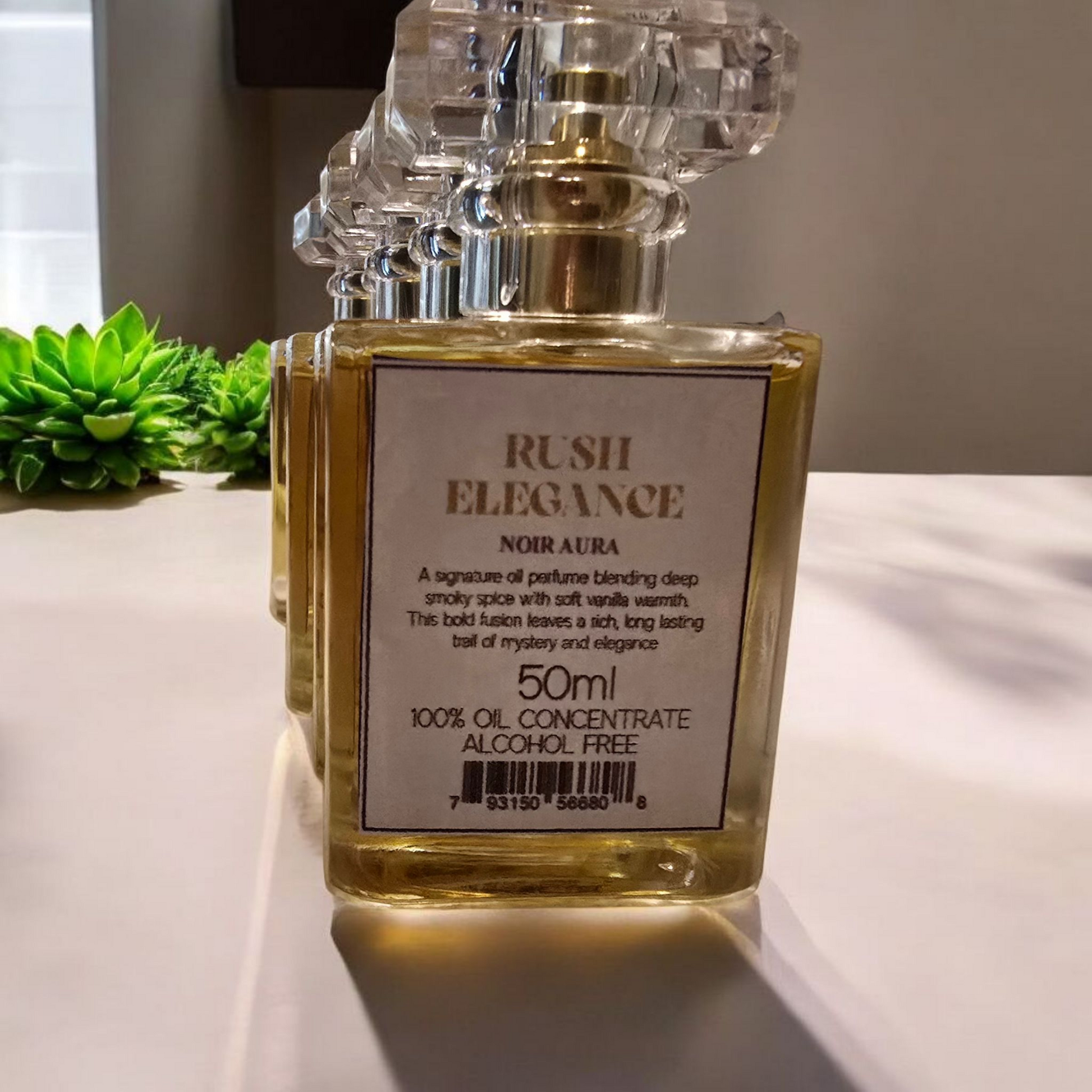 RUSH ELEGANCE; NOIR AURA 5OML OIL PERFUME SPRAY 100% Undiluted And Unadulterated Perfume Oil