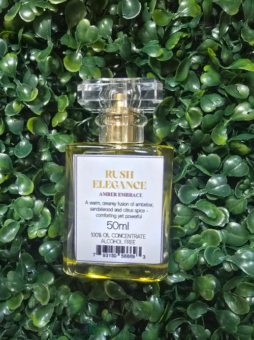 AMBER EMBRACE; PURE UNDILUTED AND UNADULTERATED PERFUME OIL 50ML